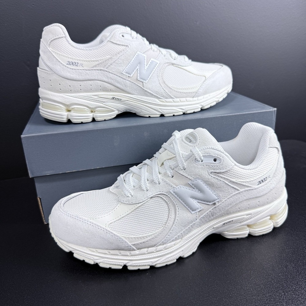 New Balance 2002R Men's Size 8 Womens 9.5 Shoes White Grey Sneakers U20025PO - Picture 2 of 14